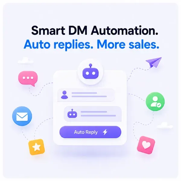 DM Automation: Send a DM the second someone comments. Turn each reaction into a real conversation.